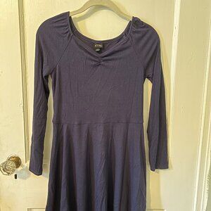 Navy blue art class dress